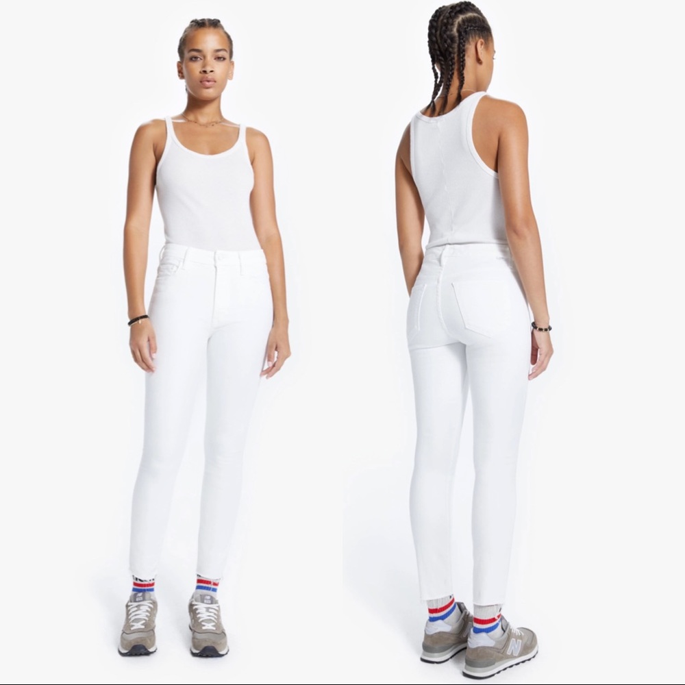 MOTHER looker Ankle Fray Jeans